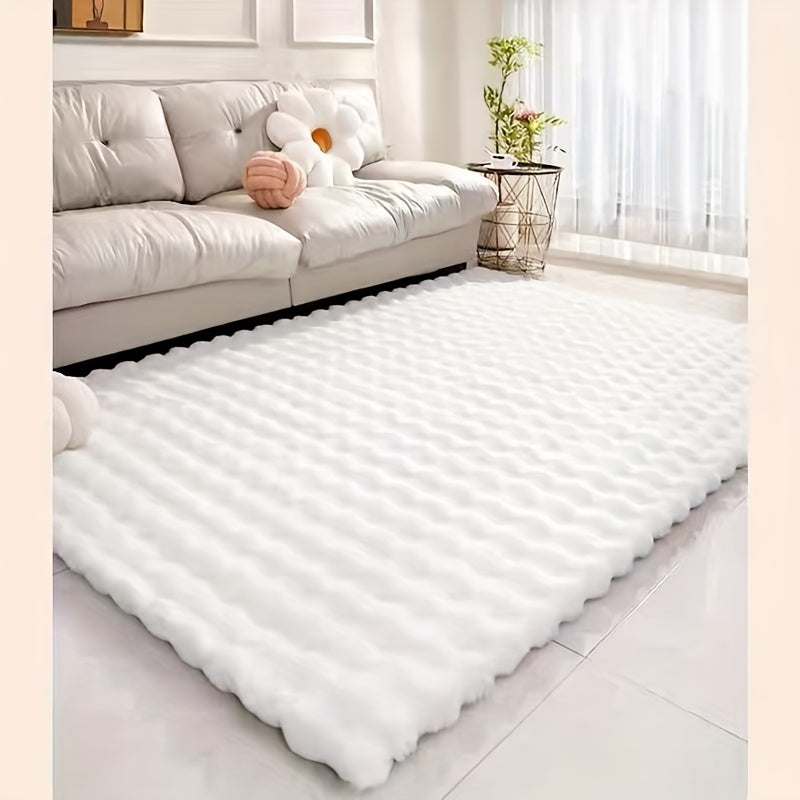 KuschelWohl: Soft High-Pile Rug in Rectangular Format Made of Polyester Plush – for Bedside & Living Areas