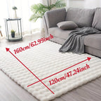 KuschelWohl: Soft High-Pile Rug in Rectangular Format Made of Polyester Plush – for Bedside & Living Areas