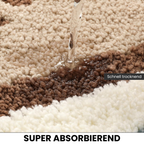 Coastal Dream: Non-Slip Bath Mat in Beach Design – Soft, Absorbent & Washable