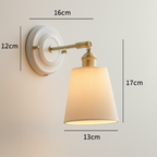KyoLicht: Vintage Wall Light Ceramic & Brass in Japanese Design – for Bedroom & Living Room