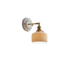 KyoLicht: Vintage Wall Light Ceramic & Brass in Japanese Design – for Bedroom & Living Room