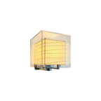 Acrylic Cube Paper Lantern Wall Sconce