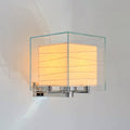 Acrylic Cube Paper Lantern Wall Sconce