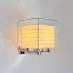 Acrylic Cube Paper Lantern Wall Sconce