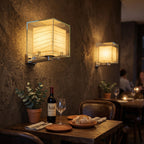 Acrylic Cube Paper Lantern Wall Sconce