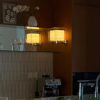 Acrylic Cube Paper Lantern Wall Sconce
