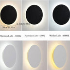LumoLite: Round LED Wall Lamp made of Iron with Warm White Light & Modern Design – for Living Room & Bedroom