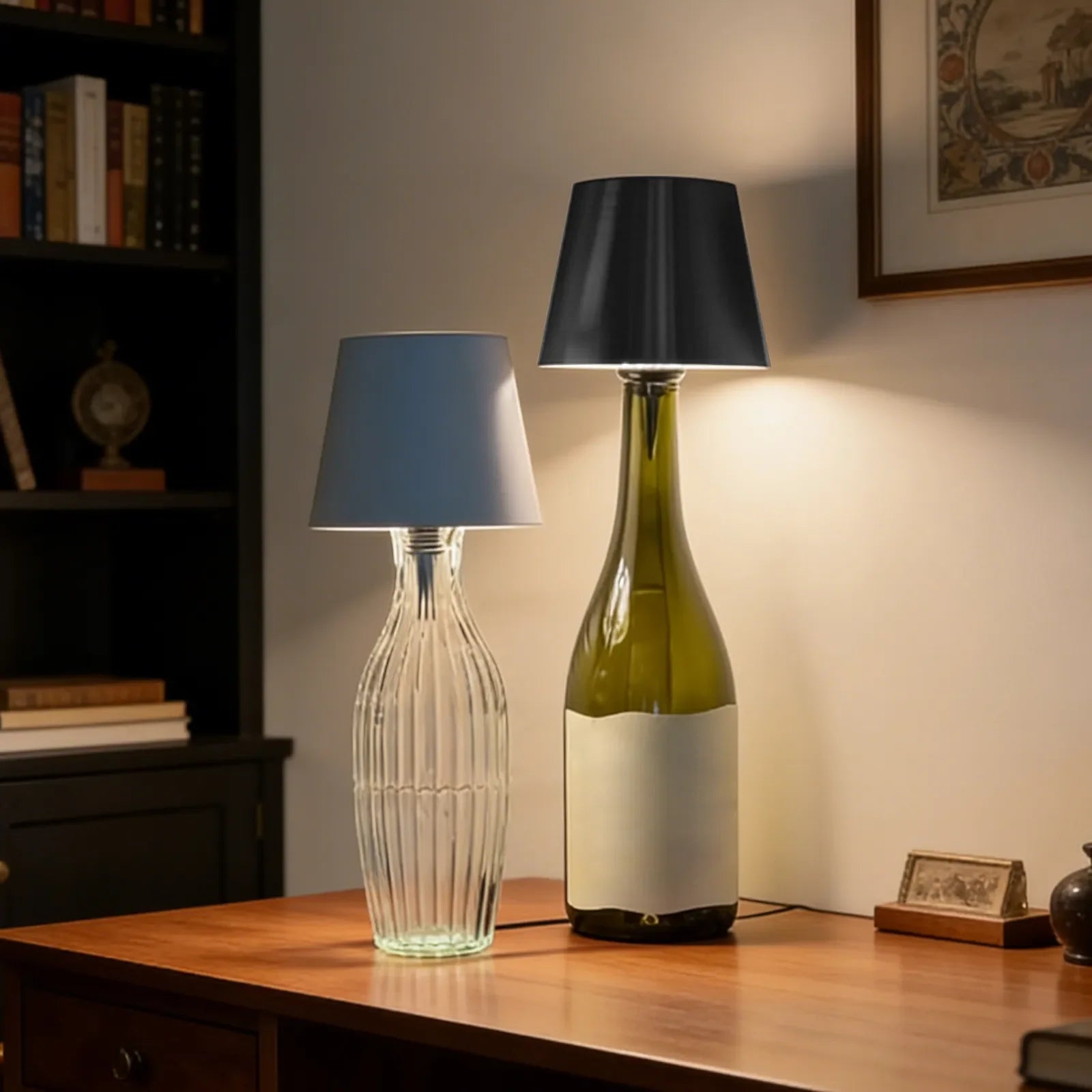 Table Lamp LED Bottle Insert Rechargeable Touch Control
