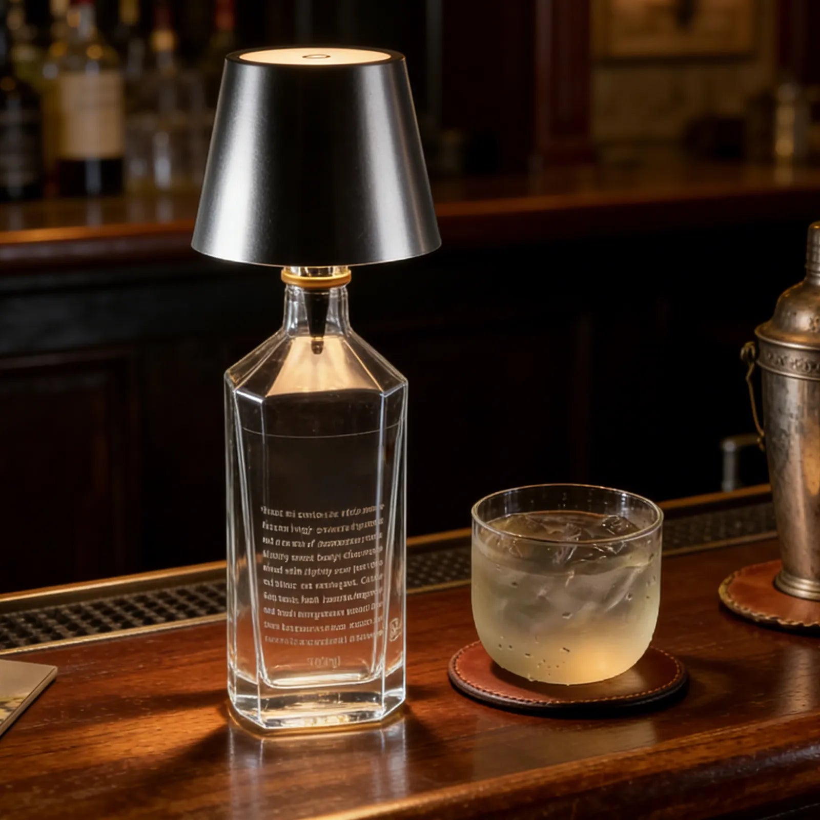 Table Lamp LED Bottle Insert Rechargeable Touch Control