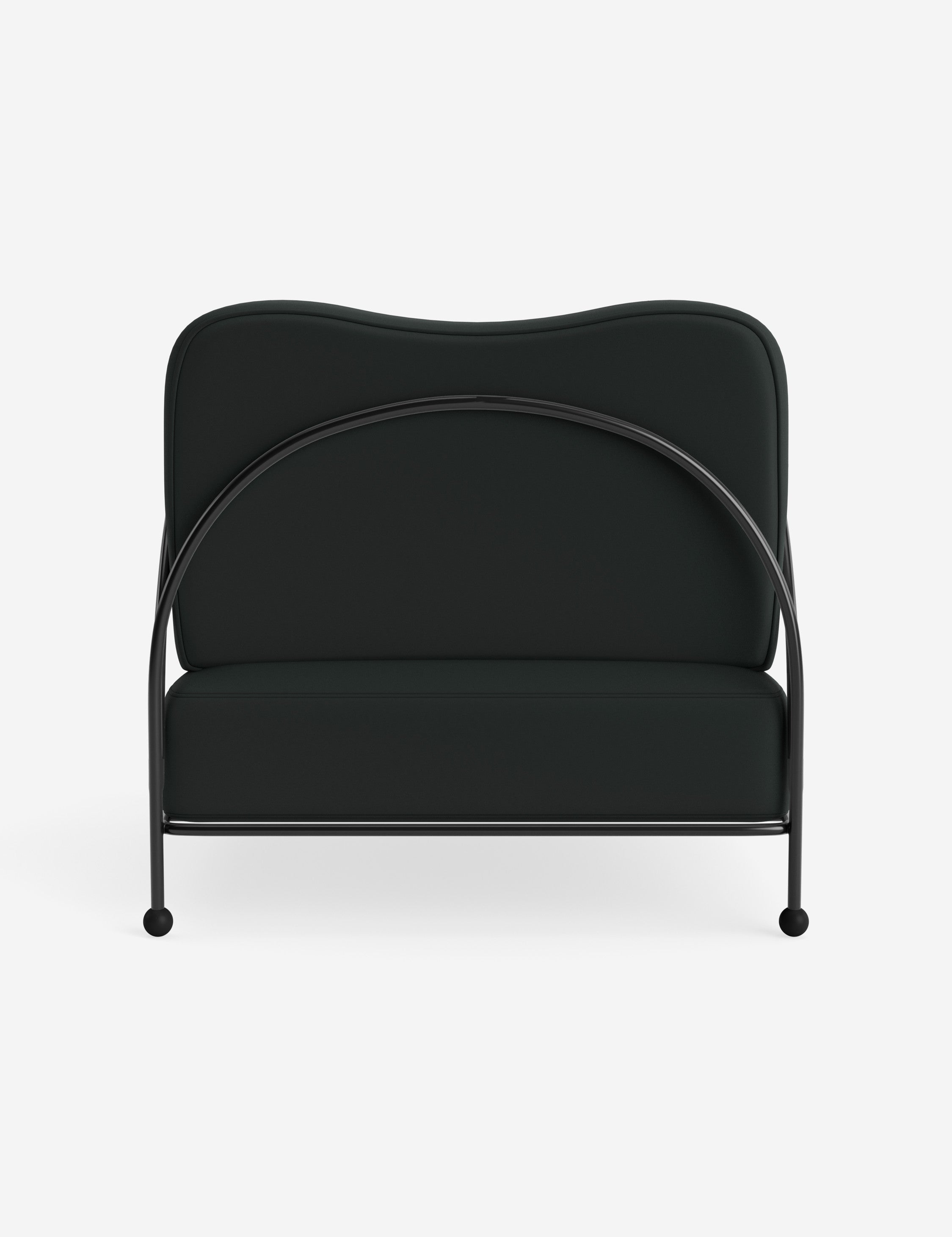 Luna Outdoor Accent Chair | Slim Metal Frame, Supportive Seat