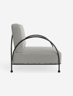 Luna Outdoor Accent Chair | Slim Metal Frame, Supportive Seat