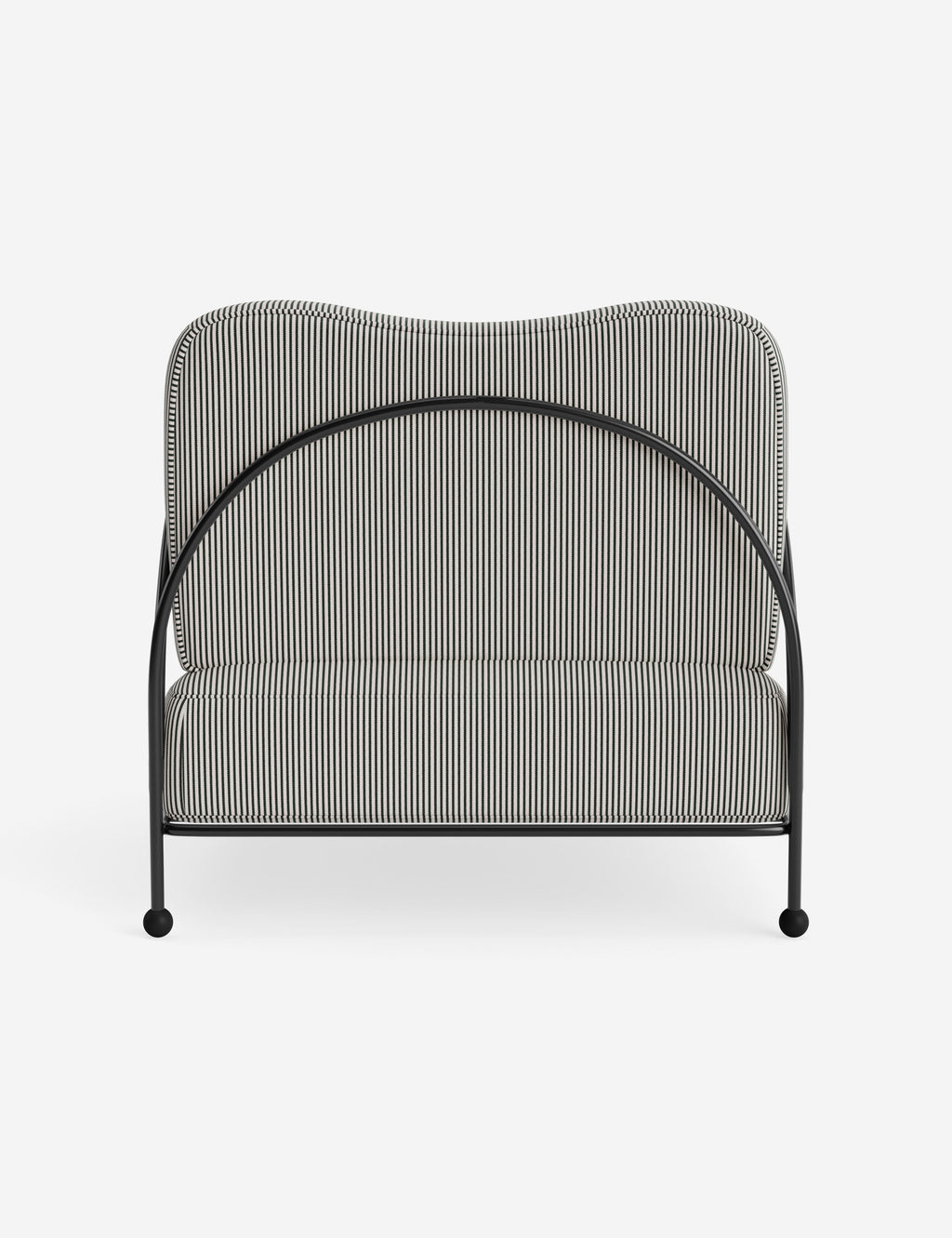 Luna Outdoor Accent Chair | Slim Metal Frame, Supportive Seat