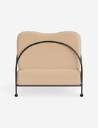 Luna Outdoor Accent Chair | Slim Metal Frame, Supportive Seat