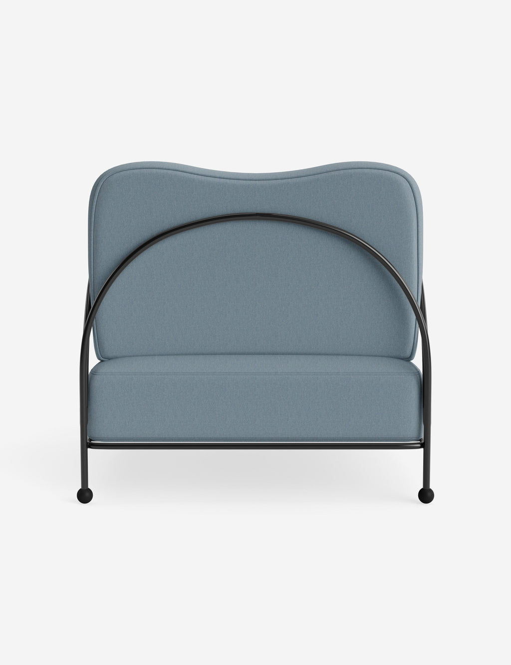 Luna Outdoor Accent Chair | Slim Metal Frame, Supportive Seat