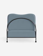Luna Outdoor Accent Chair | Slim Metal Frame, Supportive Seat