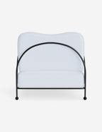 Luna Outdoor Accent Chair | Slim Metal Frame, Supportive Seat