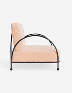 Luna Outdoor Accent Chair | Slim Metal Frame, Supportive Seat