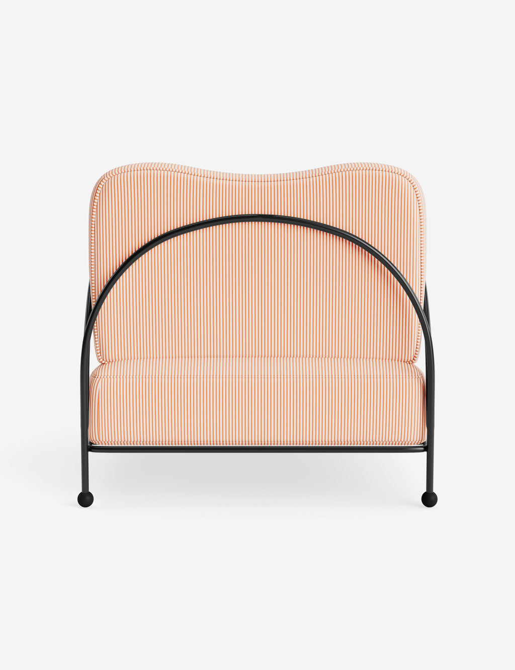 Luna Outdoor Accent Chair | Slim Metal Frame, Supportive Seat