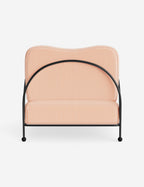 Luna Outdoor Accent Chair | Slim Metal Frame, Supportive Seat