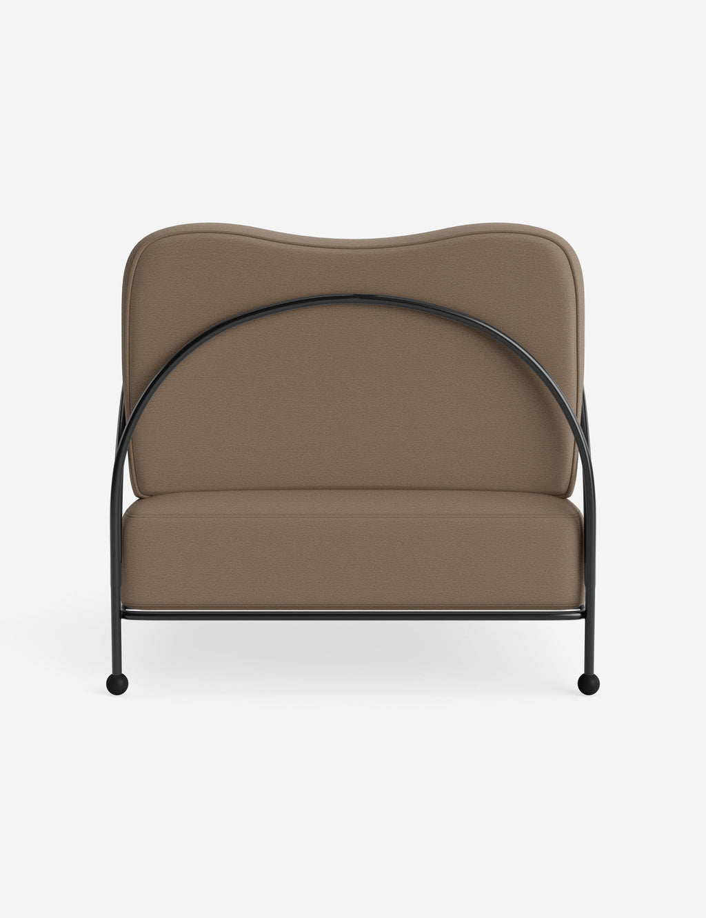 Luna Outdoor Accent Chair | Slim Metal Frame, Supportive Seat