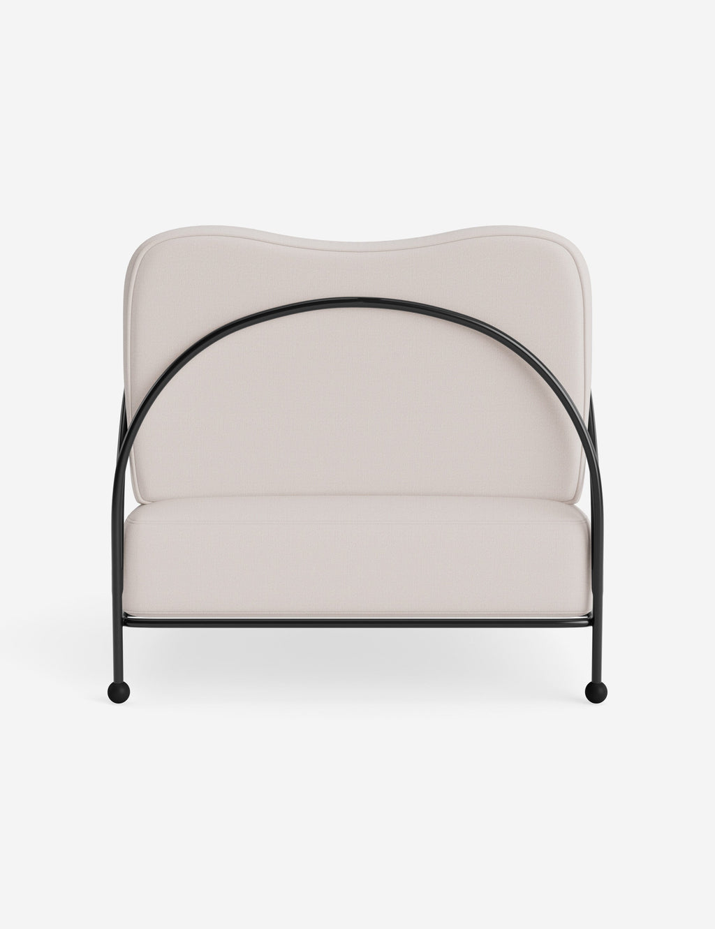 Luna Outdoor Accent Chair | Slim Metal Frame, Supportive Seat