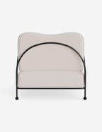 Luna Outdoor Accent Chair | Slim Metal Frame, Supportive Seat