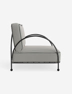 Luna Outdoor Accent Chair | Slim Metal Frame, Supportive Seat