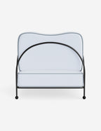Luna Outdoor Accent Chair | Slim Metal Frame, Supportive Seat