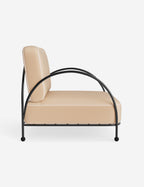 Luna Outdoor Accent Chair | Slim Metal Frame, Supportive Seat