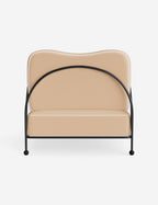 Luna Outdoor Accent Chair | Slim Metal Frame, Supportive Seat