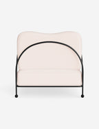 Luna Outdoor Accent Chair | Slim Metal Frame, Supportive Seat