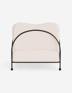Luna Outdoor Accent Chair | Slim Metal Frame, Supportive Seat