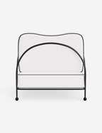 Luna Outdoor Accent Chair | Slim Metal Frame, Supportive Seat