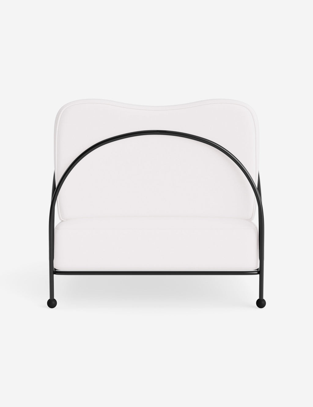 Luna Outdoor Accent Chair | Slim Metal Frame, Supportive Seat