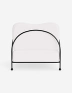 Luna Outdoor Accent Chair | Slim Metal Frame, Supportive Seat