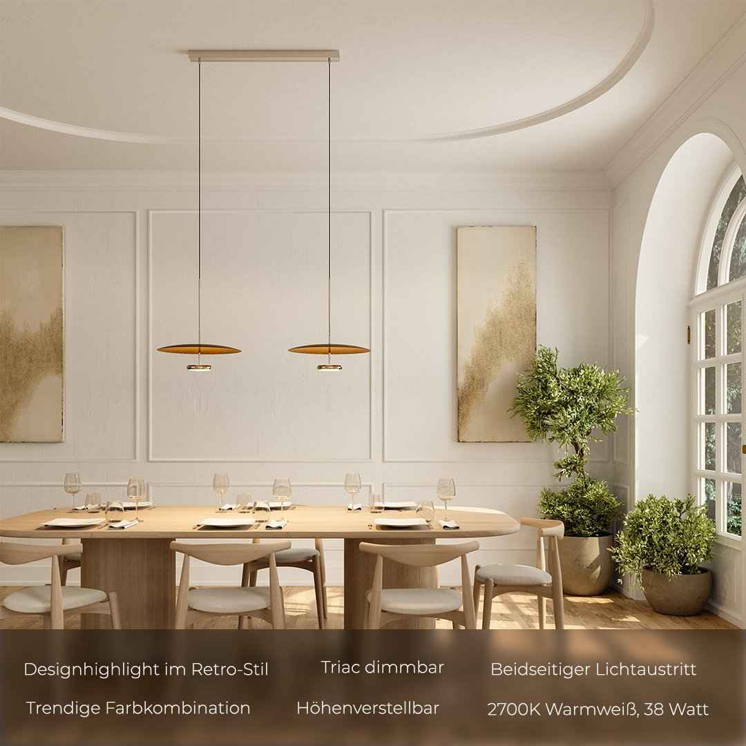 Aura LED Ceiling Light | Retro Design, Dimmable