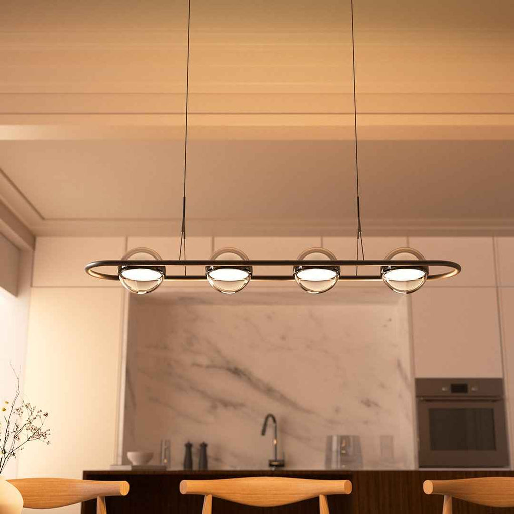 Rivo LED Pendant Light | Dimmable, Hand-Blown Glass Spheres