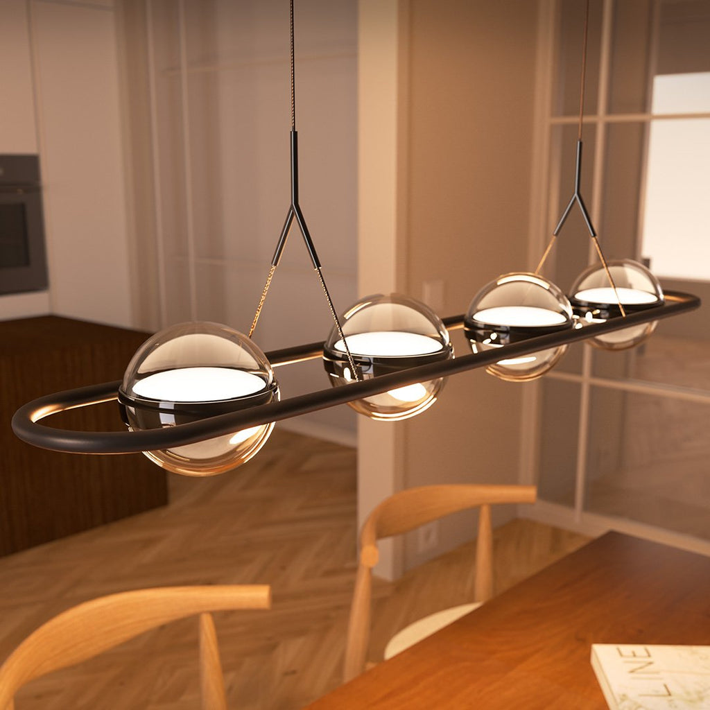 Rivo LED Pendant Light | Dimmable, Hand-Blown Glass Spheres