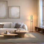 Viro LED Floor Lamp | Floating Glass Spheres, Dimming Function