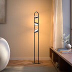 Viro LED Floor Lamp | Floating Glass Spheres, Dimming Function
