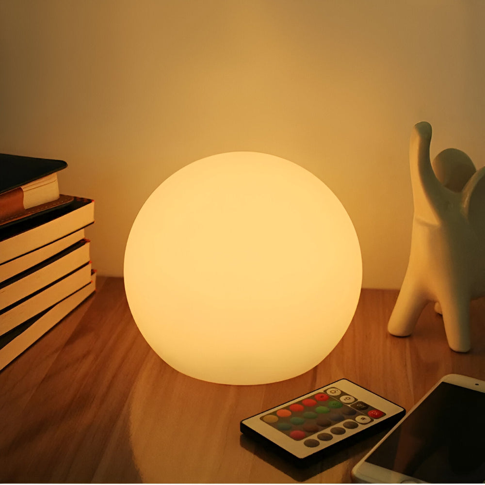 Thessara - LED Table Lamp with Changing Color in Spherical Shape