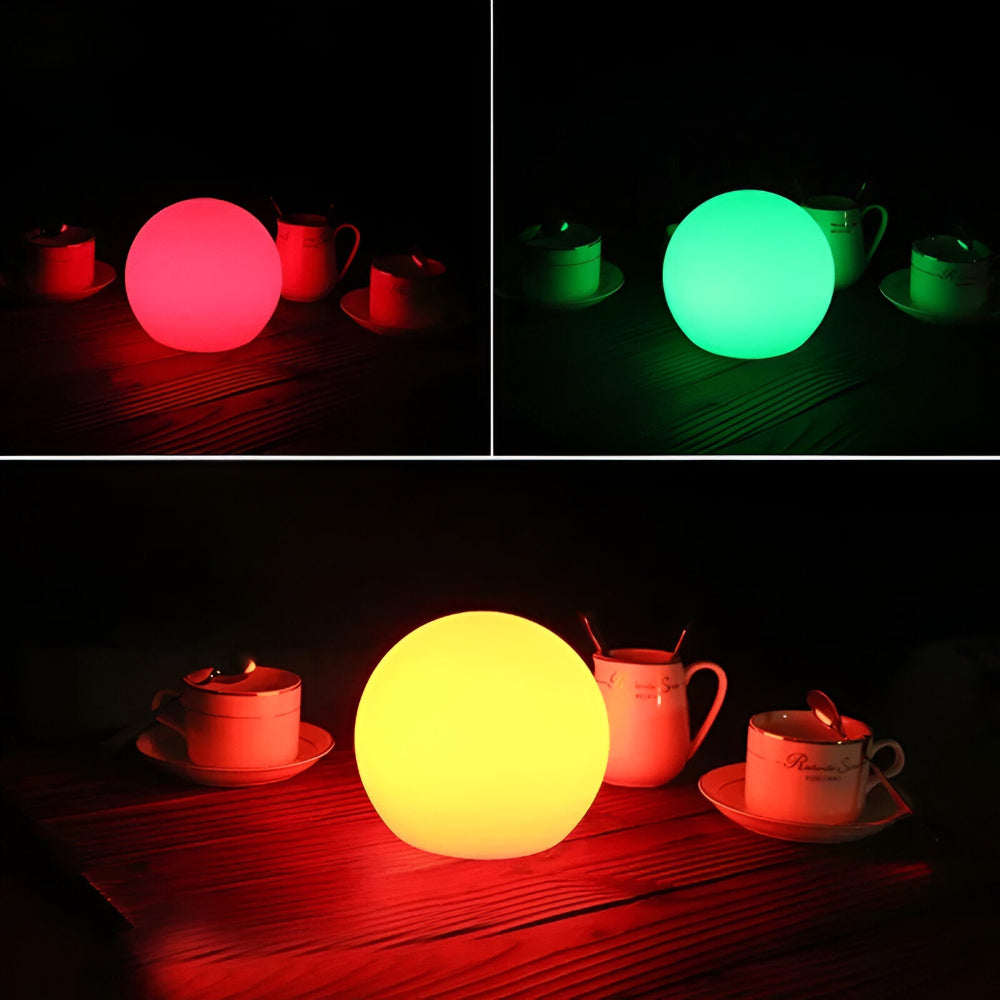 Thessara - LED Table Lamp with Changing Color in Spherical Shape