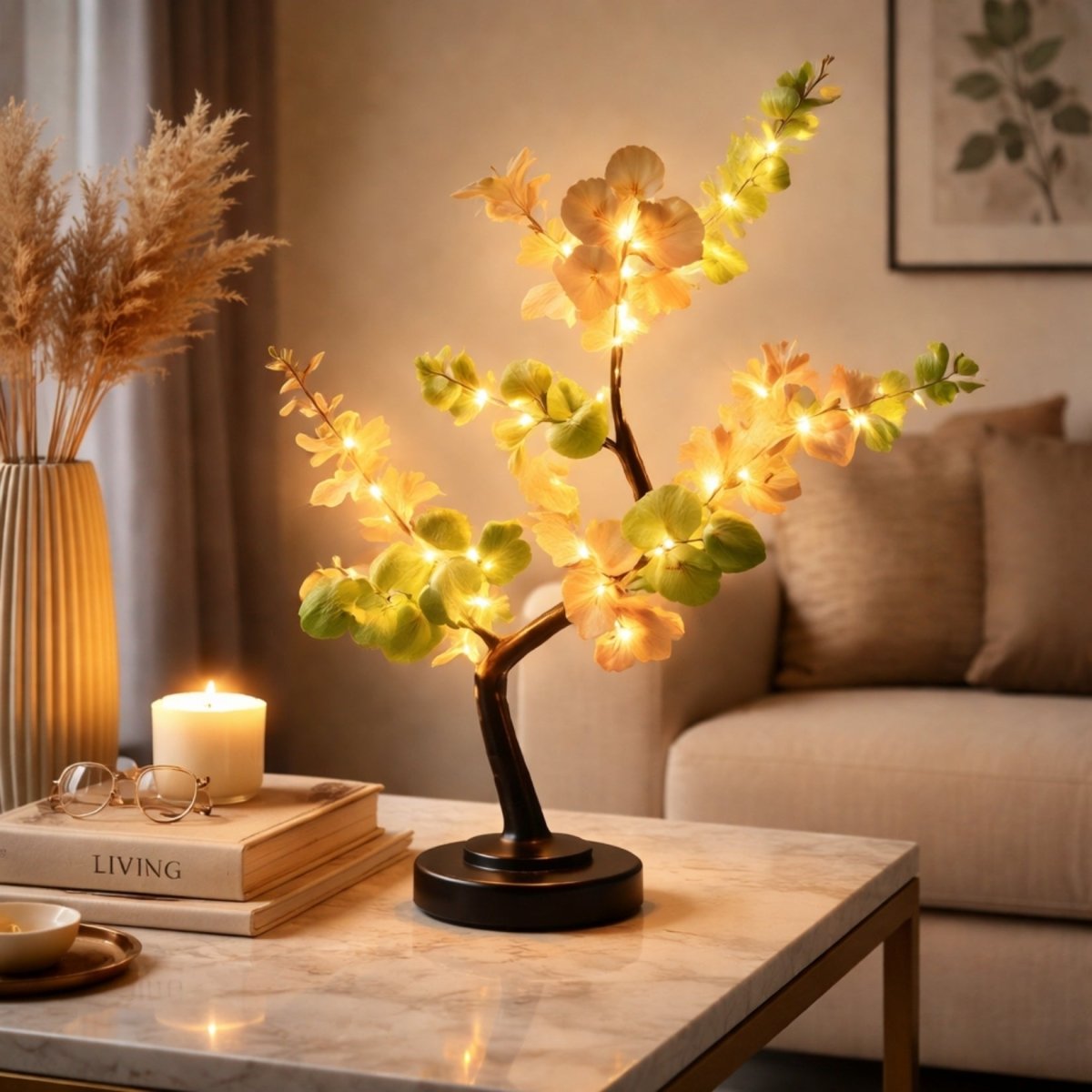 LED Botanical Lamp Battery Operated Warm White USB Powered