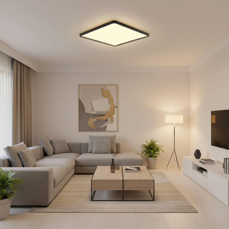 LED Ceiling Lamp Square Energy Efficient Flush Mount