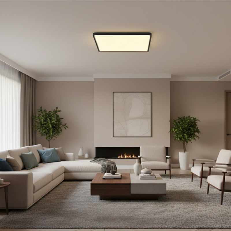 LED Ceiling Lamp Square Energy Efficient Flush Mount