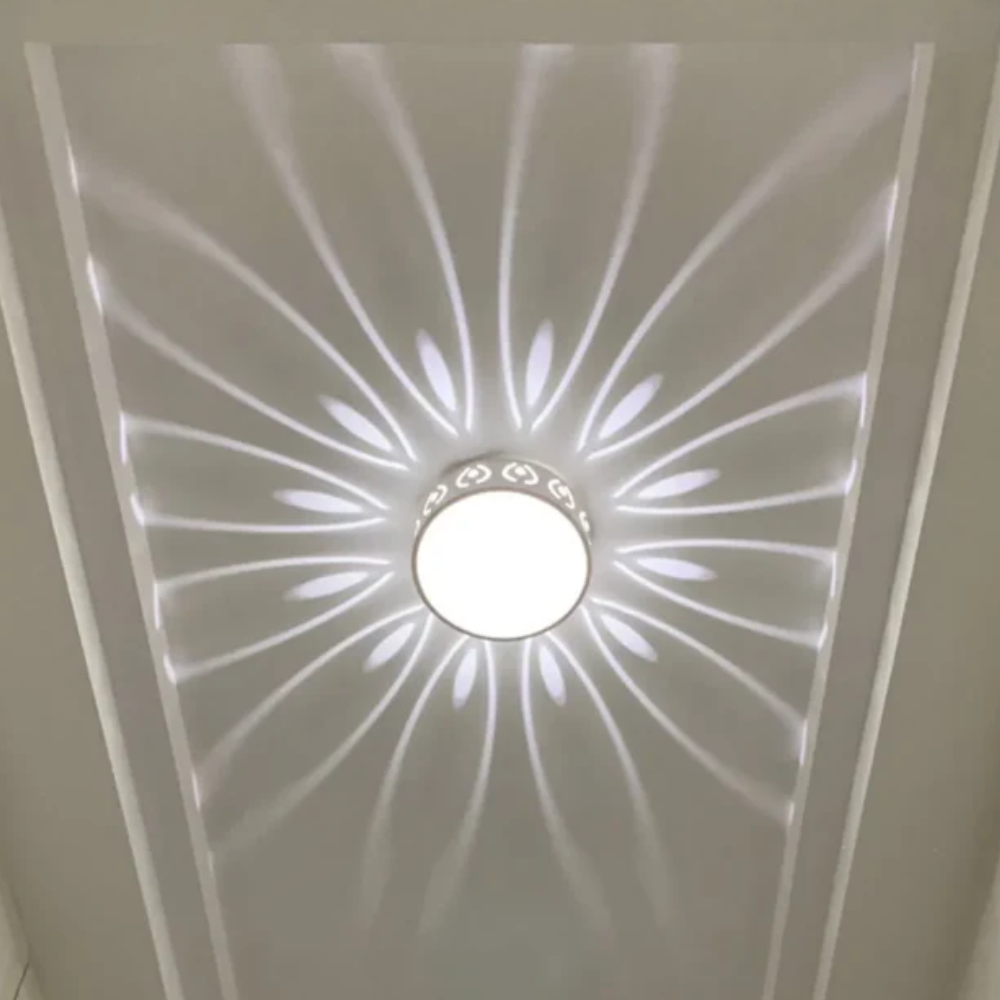 Ceiling Light Flush Mount Crystal Metal LED, Energy Efficient