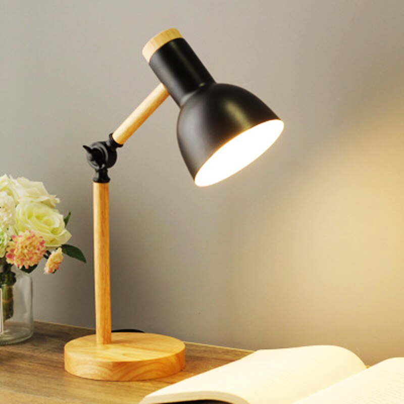 LED Desk Lamp, Adjustable Arm, Swivel Lamp Head, Button Switch