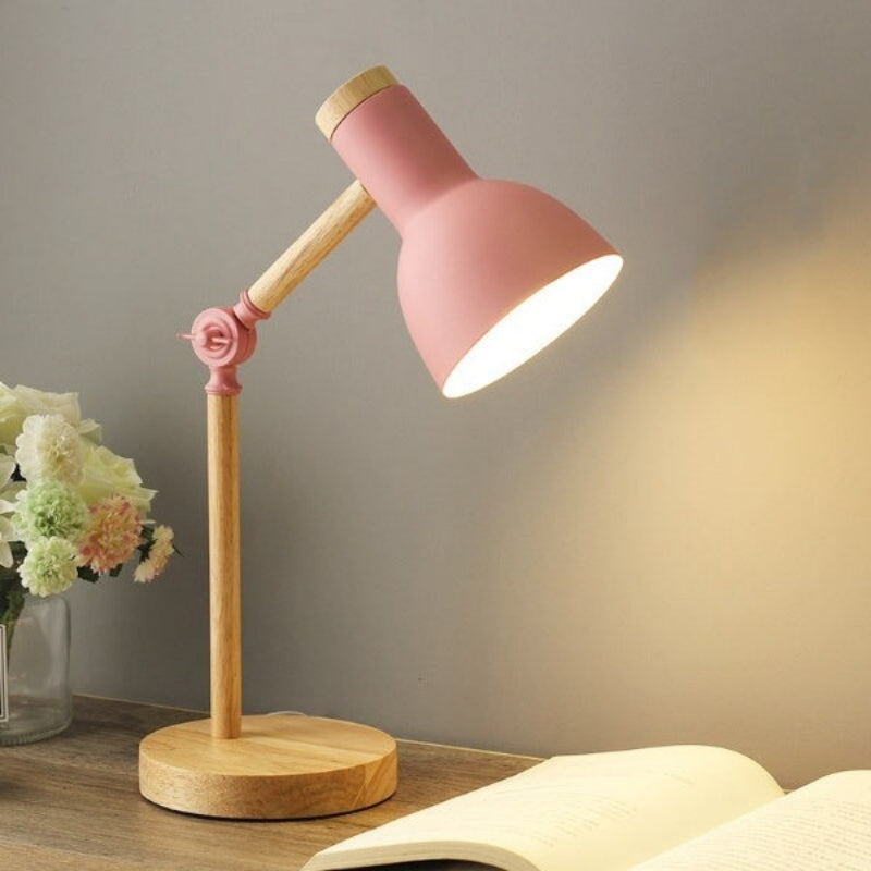 LED Desk Lamp, Adjustable Arm, Swivel Lamp Head, Button Switch