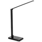 LED Desk Lamp with USB Charging Port, 5 Light Modes, Adjustable Brightness, Modern Eye-Friendly Design