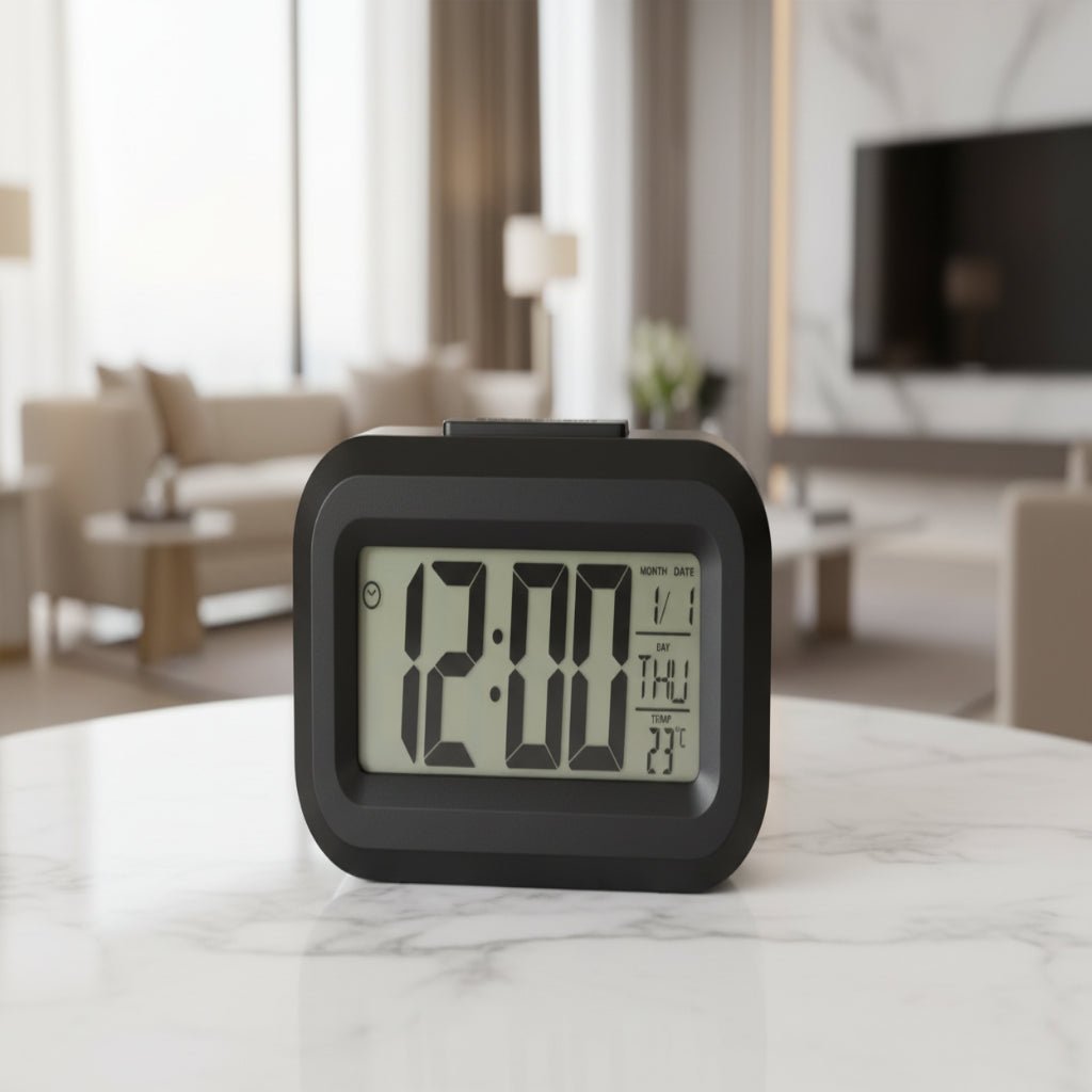 LED Digital Alarm Clock Compact LED Display with Snooze and Temperature Function